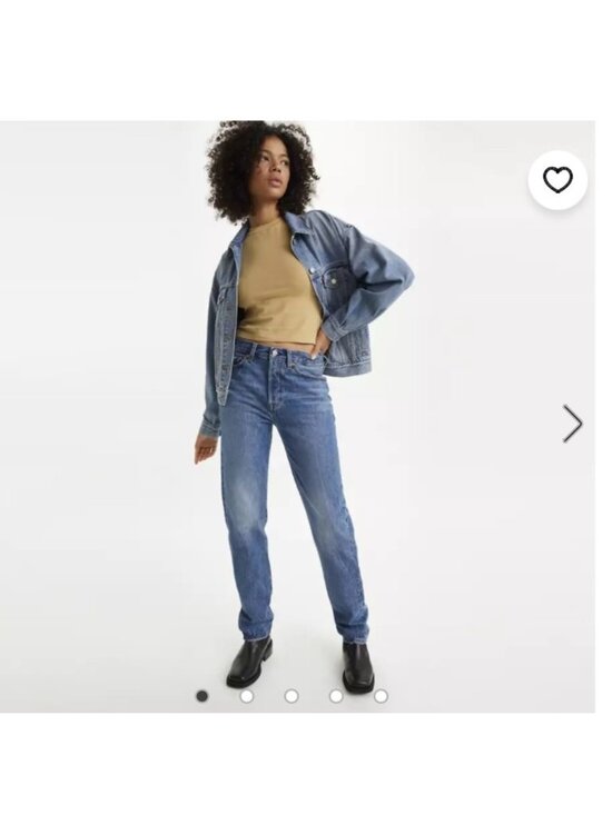 Levi's Denim - Levis Premium 501 '81 Jeans Woman 27x31 Medium Wash Button Fly Streetwear Preppy